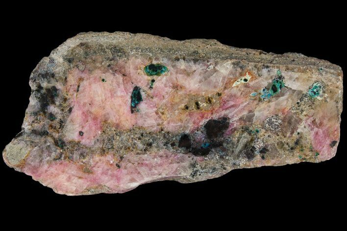Polished Cobaltoan Calcite Slab - Congo #184009
